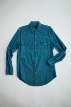 Load image into Gallery viewer, 1980's Wrangler Western Button Down Denim Shirt
