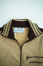 Load image into Gallery viewer, 1970's Tan and Brown Dunlop Zip Sweater