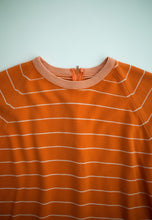 Load image into Gallery viewer, 1960's  Tangerine  Stripe Light Sweater