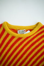 Load image into Gallery viewer, 1970's Orange and Yellow Stripe Knit Sweater