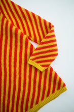 Load image into Gallery viewer, 1970's Orange and Yellow Stripe Knit Sweater