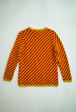 Load image into Gallery viewer, 1970's Orange and Yellow Stripe Knit Sweater