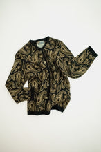 Load image into Gallery viewer, 1960's Paisley Knit Wool Cardigan