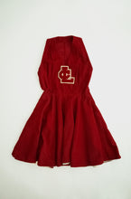 Load image into Gallery viewer, 1950's Red Corduroy Cheer Outfit