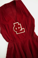 Load image into Gallery viewer, 1950's Red Corduroy Cheer Outfit