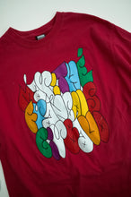Load image into Gallery viewer, 1990's Marithe Francois Girbaud Dark Pink Graphic Tee