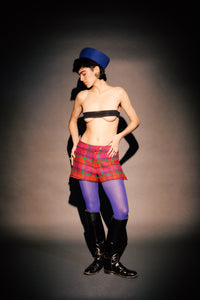1960's Plaid Wool Mini Shorts