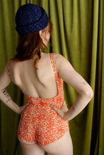 Load image into Gallery viewer, 1960's Red, Orange and White One Piece Swimsuit