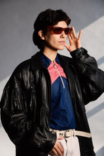 Load image into Gallery viewer, 1980&#39;s Fringe Black Leather Bomber