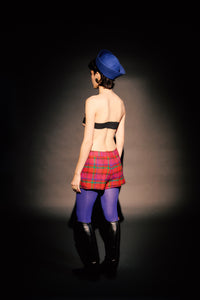 1960's Plaid Wool Mini Shorts