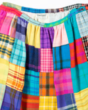 Load image into Gallery viewer, Rainbow Patchwork Plaid Maxi Skirt