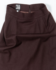 Claude Montana Cocoa Brown Skirt Suit
