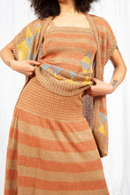 Load image into Gallery viewer, sale- 1970s Incredible French  Knit Three Piece Set