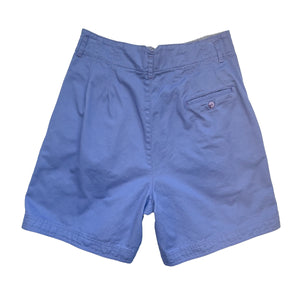 Periwinkle  High Rise Pleated Shorts w 29"