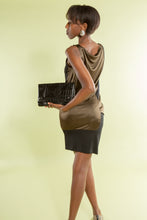 Load image into Gallery viewer, Embossed Geometric  Leather Clutch