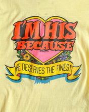 Load image into Gallery viewer, 1970s Yellow Flirty Graphic T-Shirt