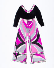 Load image into Gallery viewer, 1960s Pucci Silk jersey and velvet palazzo jumpsuit