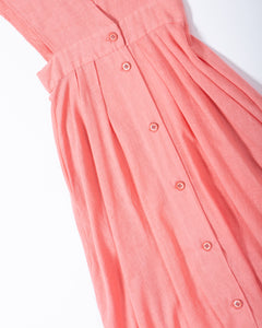 Pale Pink 70s Pinafore Dress