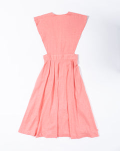 Pale Pink 70s Pinafore Dress
