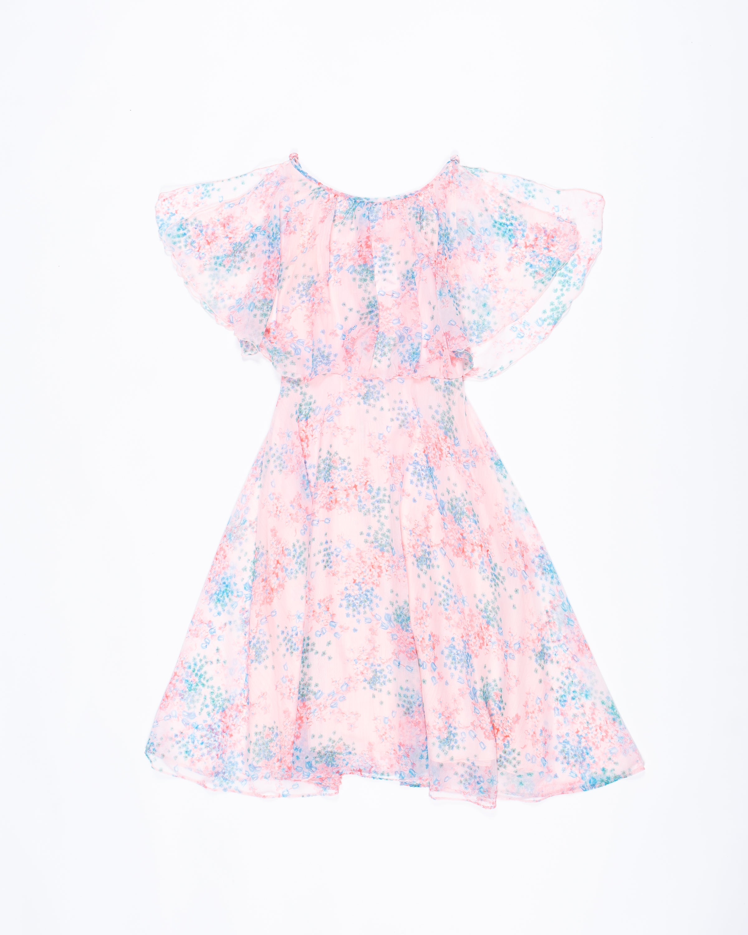 Summer Wind Ruffled Chiffon Cami Dress in Pink - Retro, Indie and Unique  Fashion