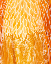 Load image into Gallery viewer, Handpainted batik Silk Chiffon Phoenix layered Caftan