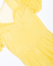 Load image into Gallery viewer, 1930s Organdy Buttercup yellow  gown, as is