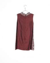 Load image into Gallery viewer, 1960s Burgundy Cocktail Dress with Beading