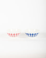 Load image into Gallery viewer, Set of 2 Dot Patterned antique Ceramic Latte Bowls