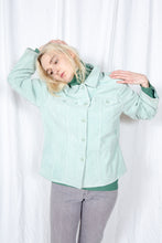 Load image into Gallery viewer, Sale -Mint Green Suede Jacket