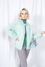 Load image into Gallery viewer, Sale -Mint Green Suede Jacket