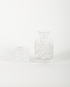 Crystal Carafe and Cup Set