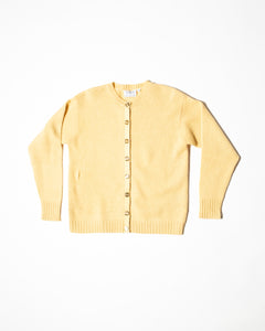 Butter Yellow Wool Cardigan