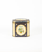 Load image into Gallery viewer, Floral Basket Motif Biscuit Tin