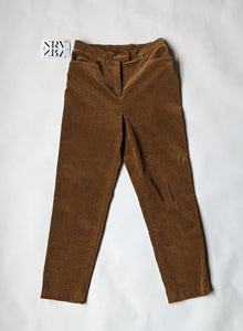1990's Ralph Lauren Herringbone Velvet Print Pants