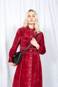 Roots Leather Crossbody Handbag