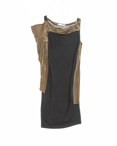 Black and Olive Designer Dress