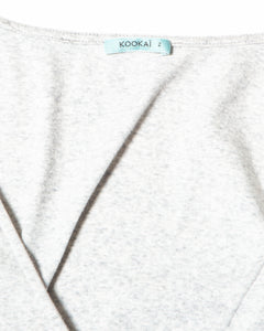 Grey V-neck Leotard/bodysuit