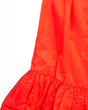 Load image into Gallery viewer, Red Tiered Satin Taffeta Skirt