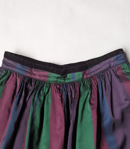1980's Striped Taffeta Hostess Skirt