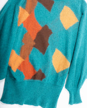 Load image into Gallery viewer, Abstract Fine Mohair Batwing 80s Sweater