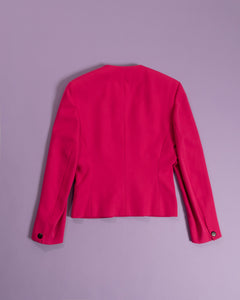 Hot Pink Cropped Blazer by Jaeger