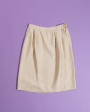 Load image into Gallery viewer, 1970s Chanel Cream Silk Skirt