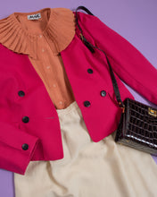 Load image into Gallery viewer, Hot Pink Cropped Blazer by Jaeger