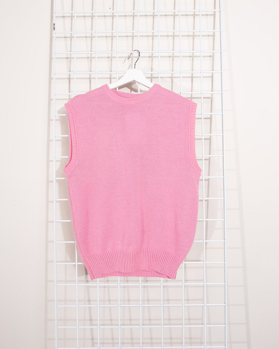 Pink hot sale sweater vest