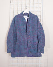 Load image into Gallery viewer, 1980s Lavender Purple Blue Mohair Jacket 3/4 Length