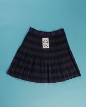 Load image into Gallery viewer, Purple Plaid Pleated Mini Skirt