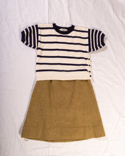 Load image into Gallery viewer, Olive Green 60s Wool Mini Skirt