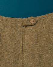 Load image into Gallery viewer, Olive Green 60s Wool Mini Skirt