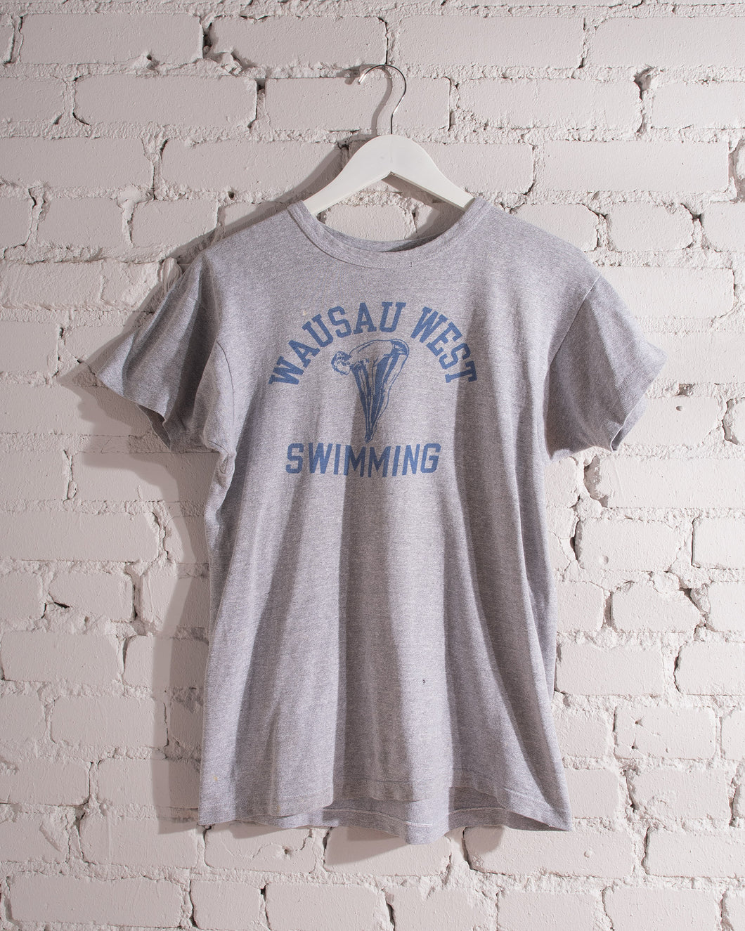 1970s Champion Swimming Heather Grey T-Shirt