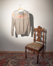 Load image into Gallery viewer, 1980s Norma Canada Mixed Fibre - Suede Knit and Ribbon Top